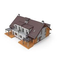 Luxury Home 3D Model Architectural Design Visualization, 3d, white background photo