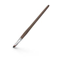 Professional Angled Paintbrush Detail Shot, 3d, white background photo