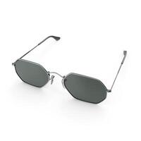Stylish Octagon Sunglasses Fashion Eyewear, 3d, white background photo