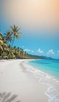 Coastal Calm with Swaying Palms photo