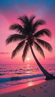 Sunset Dreams Under the Palm Trees photo