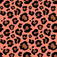 Pattern animal print feline seamless vector