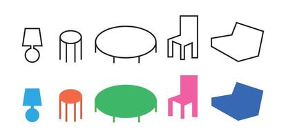 Design icon furniture isolated vector