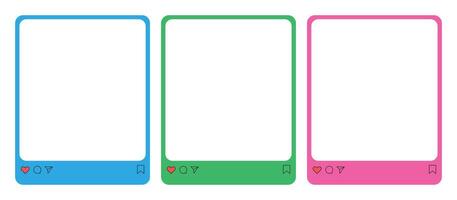 Design template post social media vector