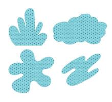 Design drawing abstract shape with dot vector