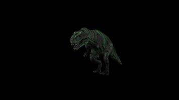 Green T-Rex Idle Pose Front View video