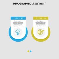 infographic, business infographic, infographic template, lightbulb icon, target icon, creative layout, editable , business concept, strategy design, presentation slide, blue and yellow, minimal vector
