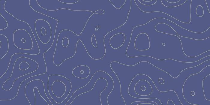 Abstract blue background with white contour lines in a smooth wave pattern for design vector