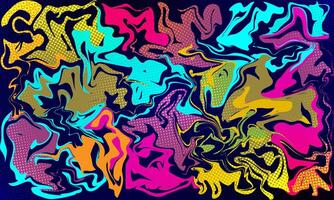 Graffiti pop art background on the wall abstract colorful pattern wallpaper art Abstract Hand Drawing Spray Paint Brush Strokes Dots Ink Paint Background vector