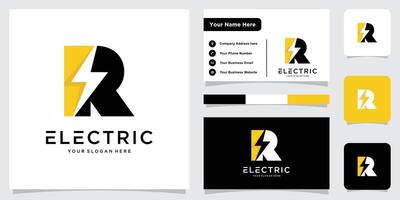 Initial ZP letter logo design with business card. vector