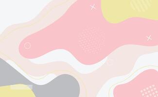 abstact fluid tropical summer background. pink pastel memphis element vector