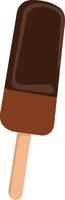 Chocolate Dipped Ice Cream vector