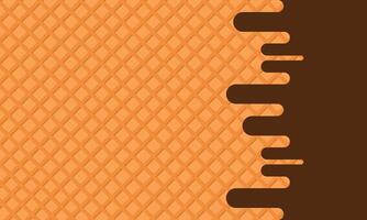 ICE CREAM CONE PATTERN BACKGROUND. GREAT FOR COLD FOOD THEME vector