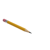 Precision in Design Realistic 3D Pencil Model for Creative and Educational Use png