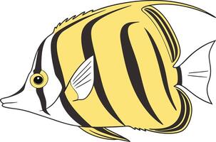 Professional Butterflyfish Design for Branding and Educational Use vector