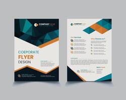 Modern Corporate Business Flyer Template A4 Layout vector