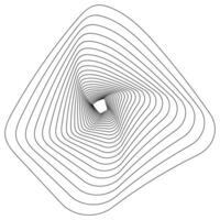 Abstract Contour Line Illustration vector