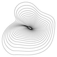 Monochrome Abstract Line Illustration vector