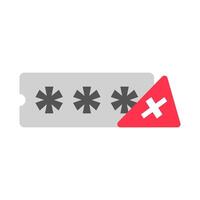 illustration of invalid or expired code. promotional code or discount is no longer valid or has expired. Useful for app UI, websites, error messages, discount campaigns, and e commerce platforms vector