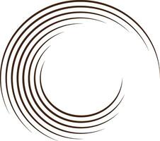a circular logo with a swirl in the middle vector