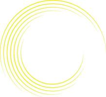 a yellow circle with a white background vector