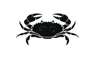 Silhouette of a Crab vector