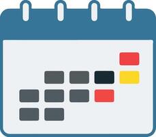 A calendar icon with a calendar on it vector