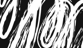Abstract Scribble in Black and White vector