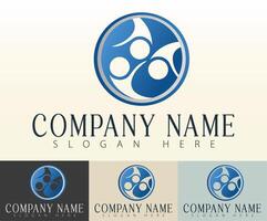 Modern business logo design with a unified and minimalist style. vector