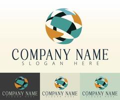 A spherical brand mark created for uniqueness and style. vector