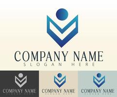 A logo design concept that represents unity. vector