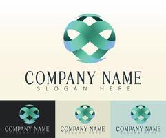 An abstract sphere logo perfect for branding concepts. vector