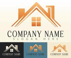 This concept features a logo that blends architecture and branding for real estate. vector