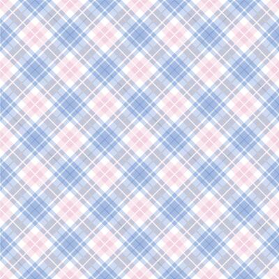 Blue and Pink Plaid Pattern