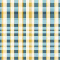 Checkered pattern with blue, yellow and cream squares vector
