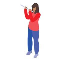Young musician playing transverse flute with passion and skill vector