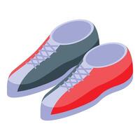 Bowling shoes encouraging playing bowling game vector