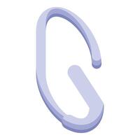 Modern wireless bluetooth headset connecting to smartphone for communication vector