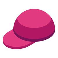 Pink baseball cap showing modern style and fashion trends vector