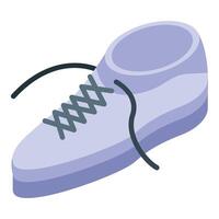 Light casual walking shoes with laces for everyday use vector