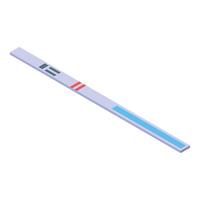 Express pregnancy test showing positive result on white background vector