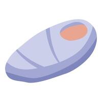 Baby sleeping bag providing comfort and warmth for peaceful sleep vector