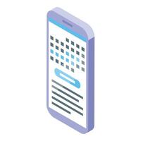 Smartphone showing search bar and pixelated image with text below vector