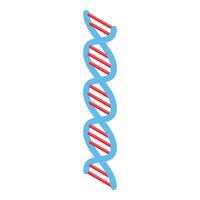 Dna structure representing genetic code in isometric view vector