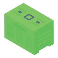 Green power generator providing electricity during power outages vector