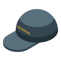 Veteran hat symbolizing military service and honor vector