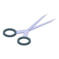 Surgical forceps holding tissue during operation isometric icon vector