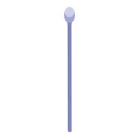 Long cotton swab with rounded tip for hygiene and medical use vector