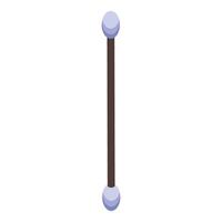 Shaman stick with two round tips representing balance and harmony vector