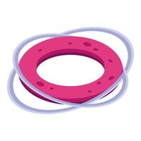 Rotating electromagnetic field generating a toroidal magnetic field in isometric view vector